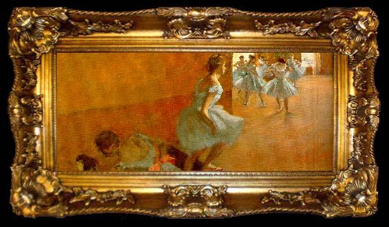 framed  Edgar Degas Dancers Climbing the Stairs, ta009-2